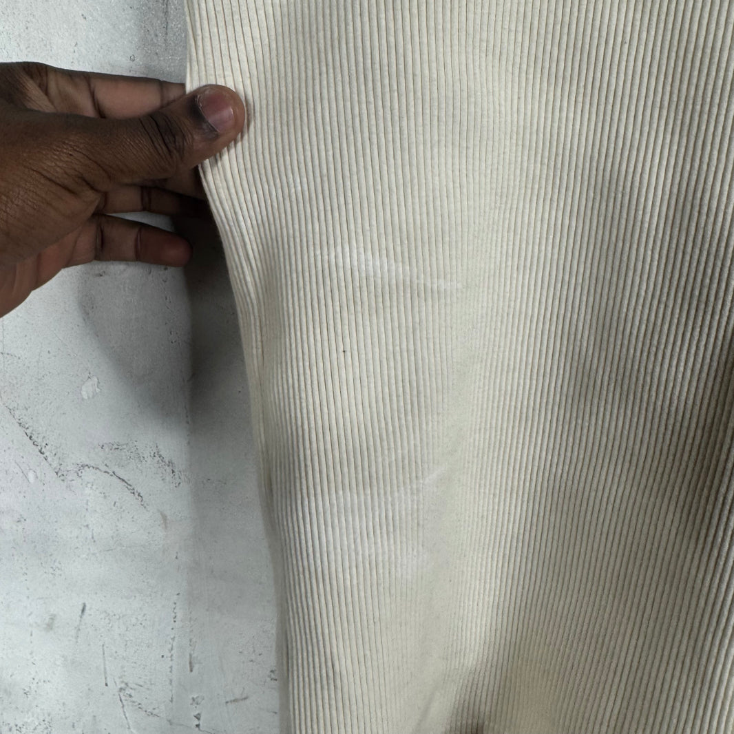 Bottega Veneta White Ribbed Tank Top