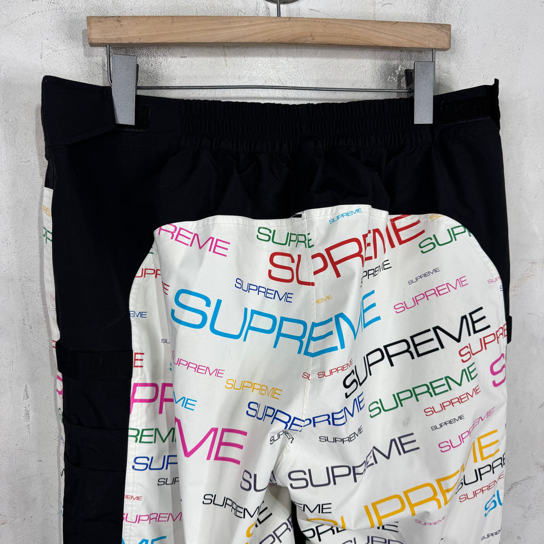 Supreme x TNF Multicolor Script Shell Pants