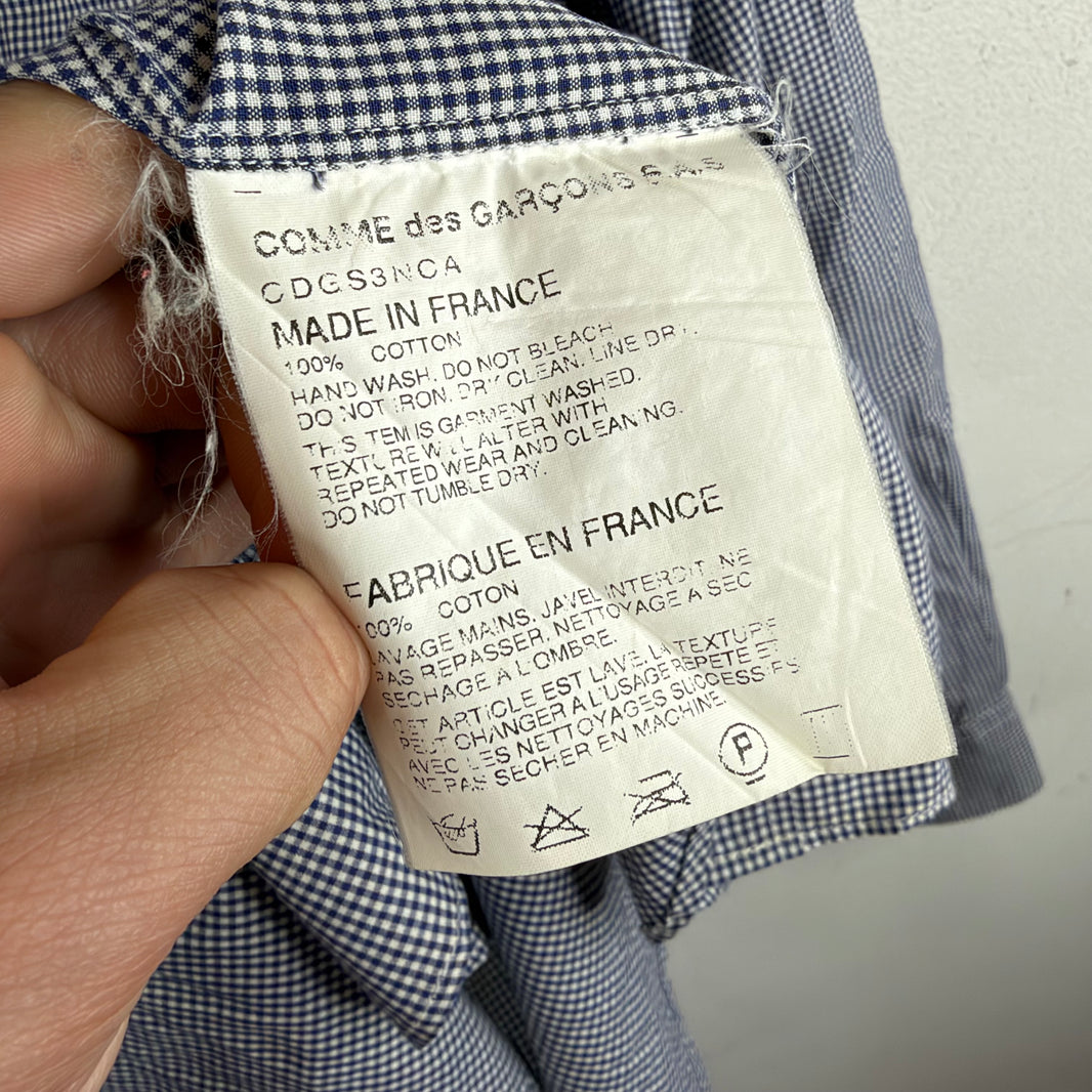 CDG Shirt Mini Gingham L/S Shirt