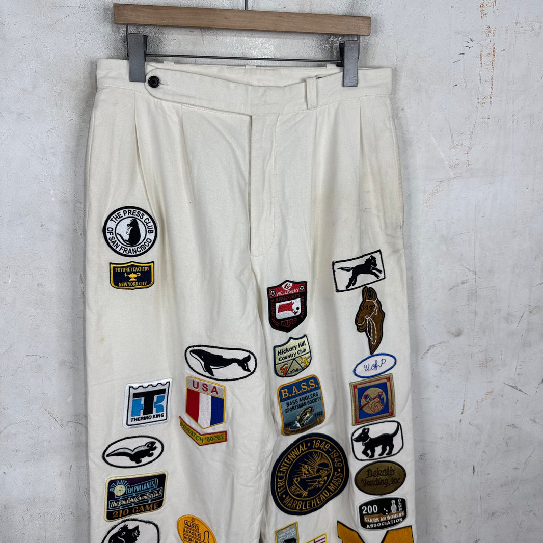 Bode Cambridge Patch Trousers