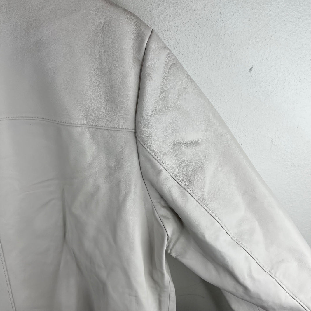 Prada White Nappa Lambskin Jacket