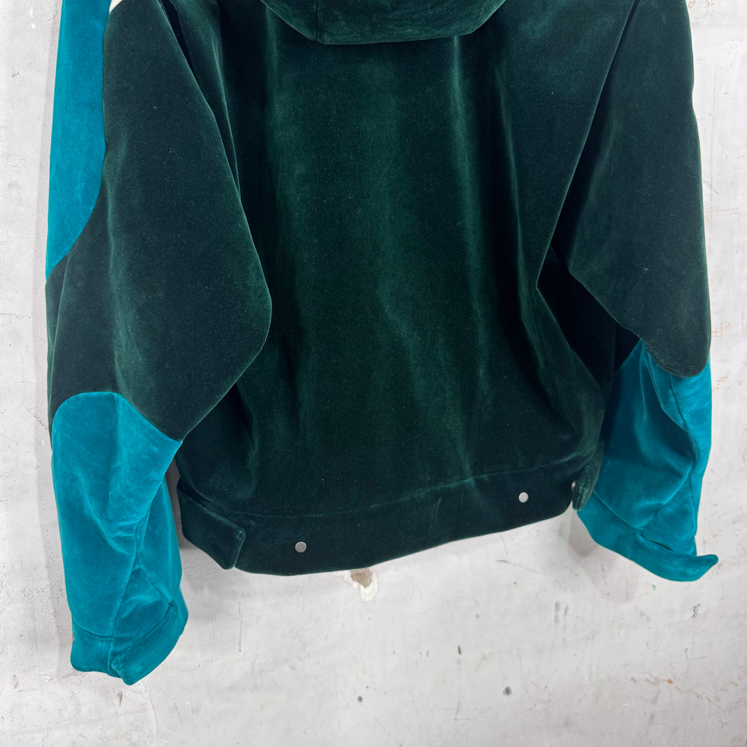 Louis Vuitton Velvet Hooded Trucker Jacket
