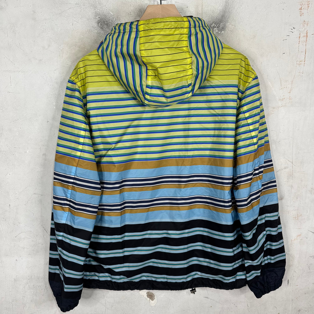 Prada Reversible Striped Nylon Jacket