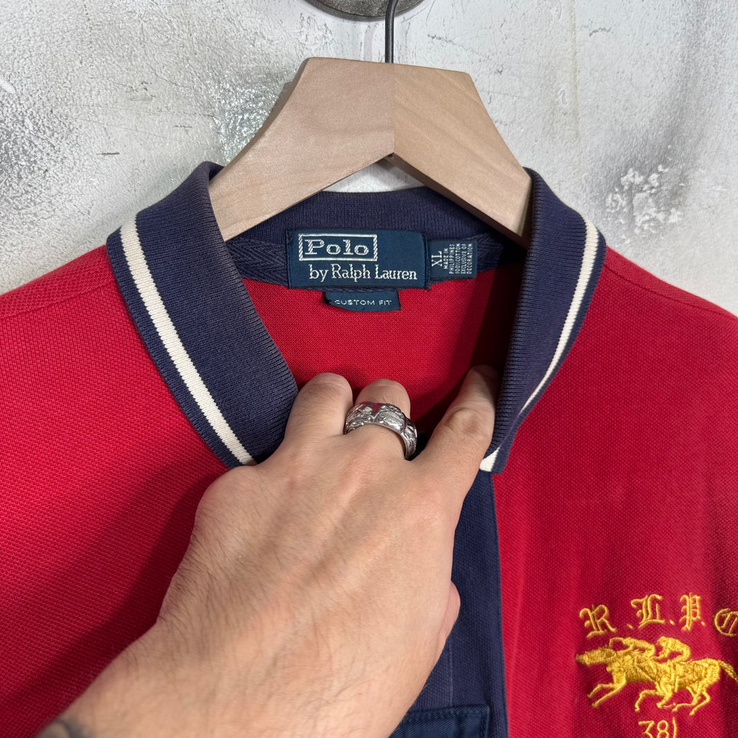 Ralph Lauren Red/Navy Cross Polo