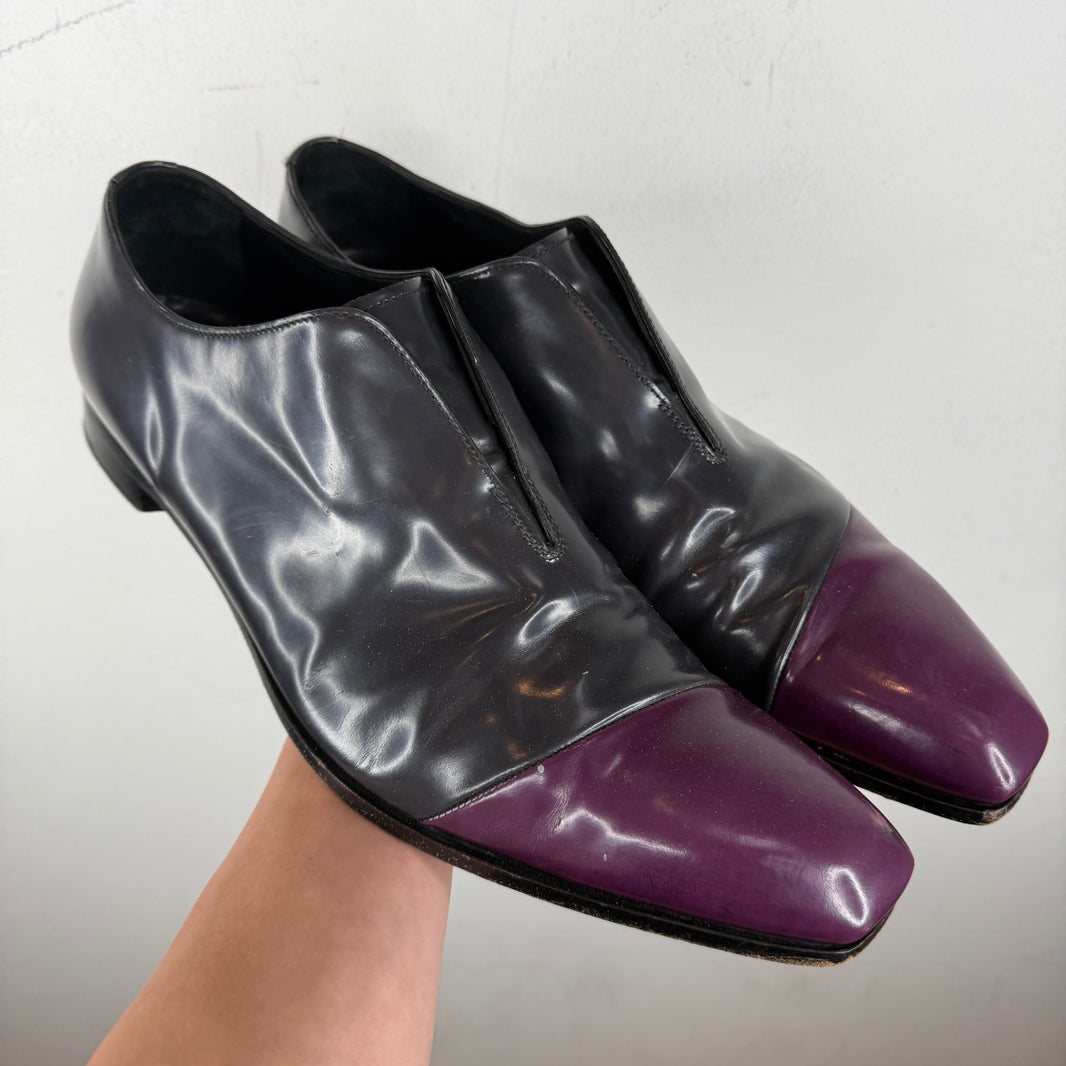 Prada Purple Toe Loafers