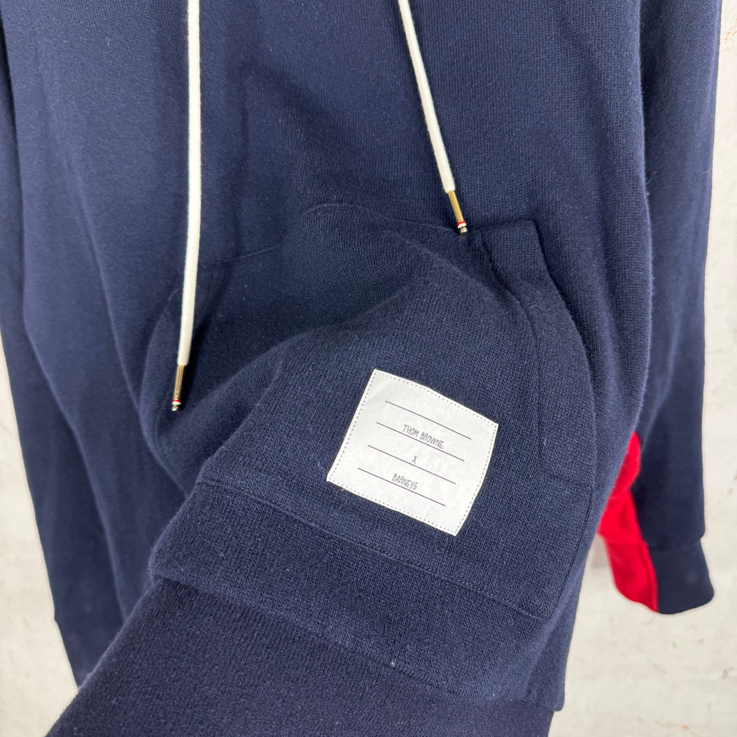 Thom Browne Barneys Two Toned Cashmere Blend Hoodie