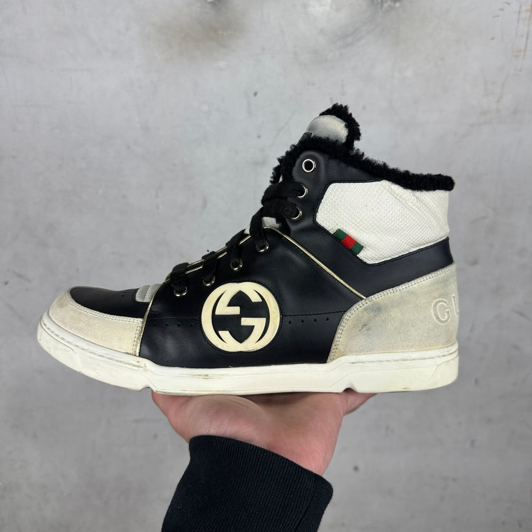 Gucci Shearling Lined Pelle Gomma Sneakers