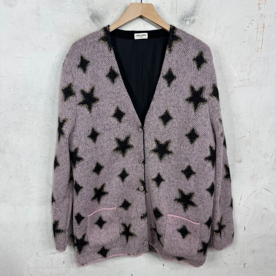 Saint Laurent Star Glitter Cardigan
