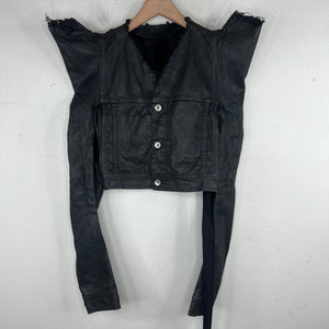 DRKSHDW Tec Trucker Waxed Denim Jacket