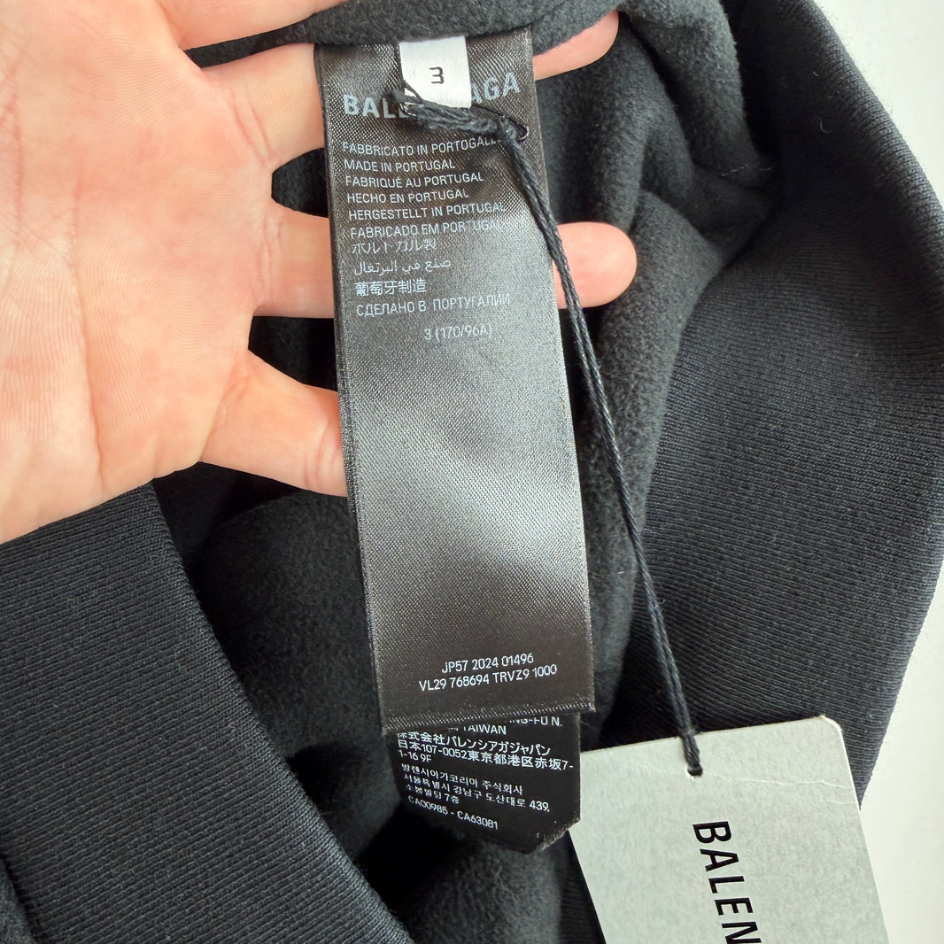 Balenciaga Montaigne Fleece Zip Up Hoodie