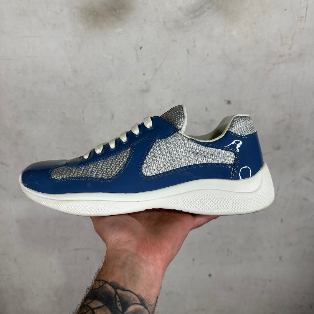Prada Slate Blue Patent America Cups