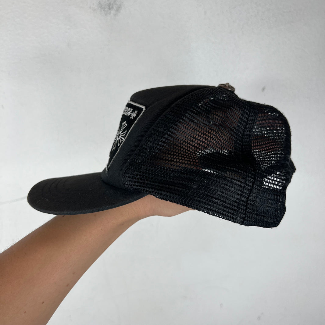 Chrome Hearts Black CH Trucker Hat