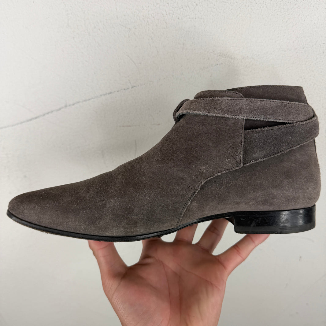 Saint Laurent Grey Jodhpur Boots