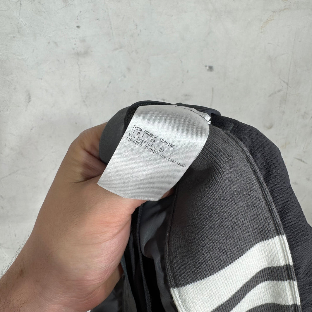 Thom Browne Grey Striped Running Shorts