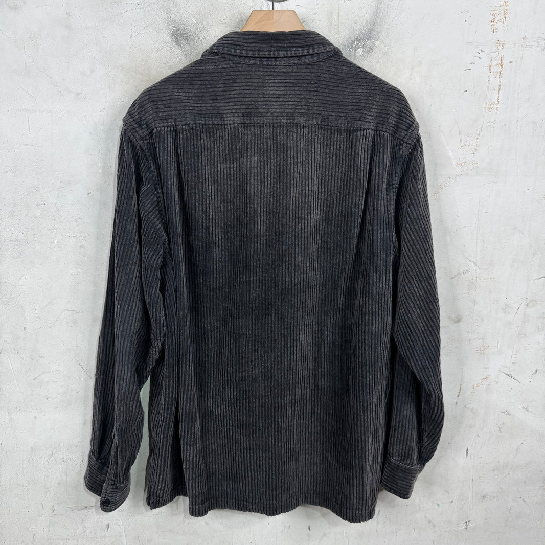 Supreme Deep Corduroy Star Logo LS Shirt