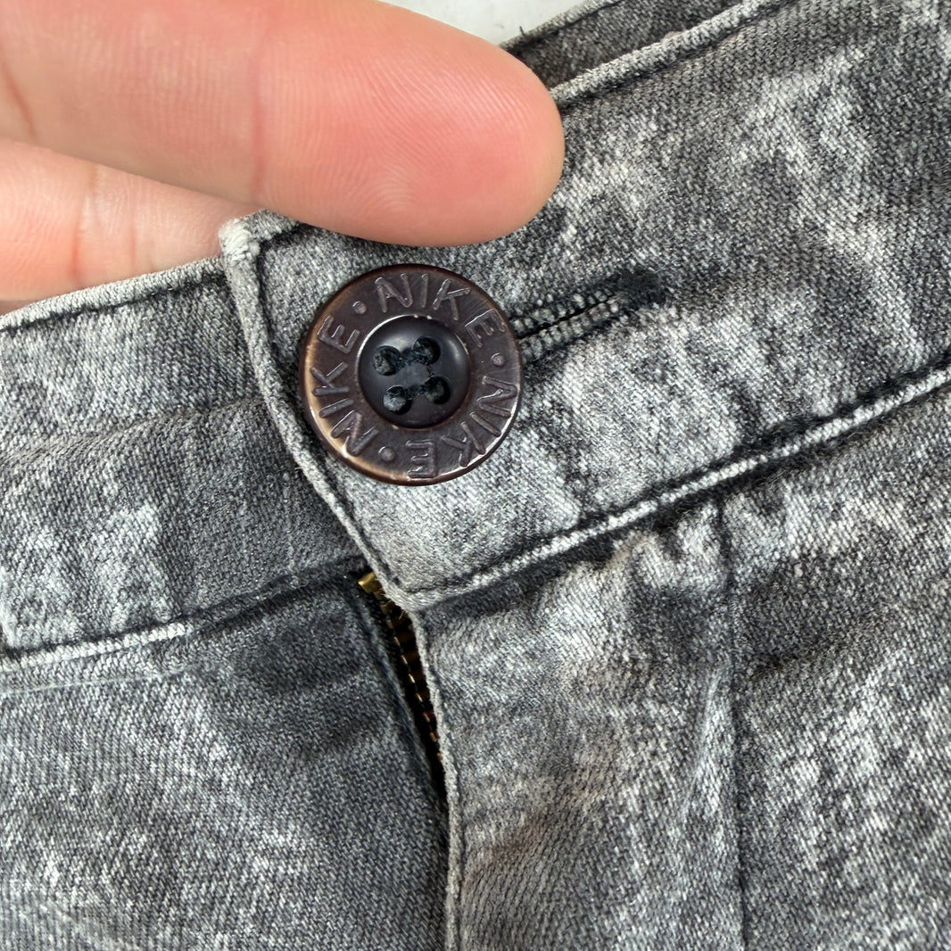 Nike Vintage Charcoal Acid Wash Shorts