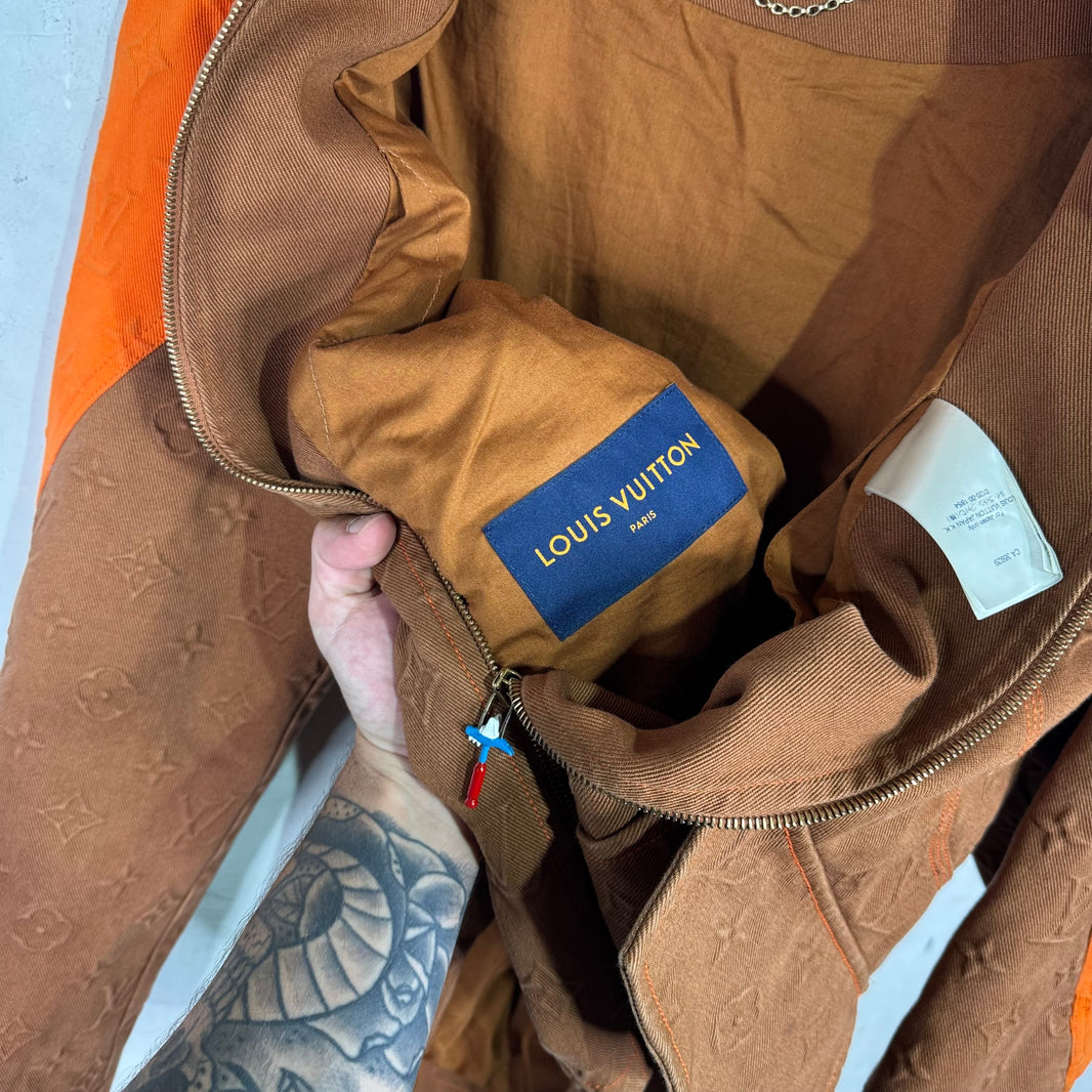 Louis Vuitton Orange Monogram Work Jacket