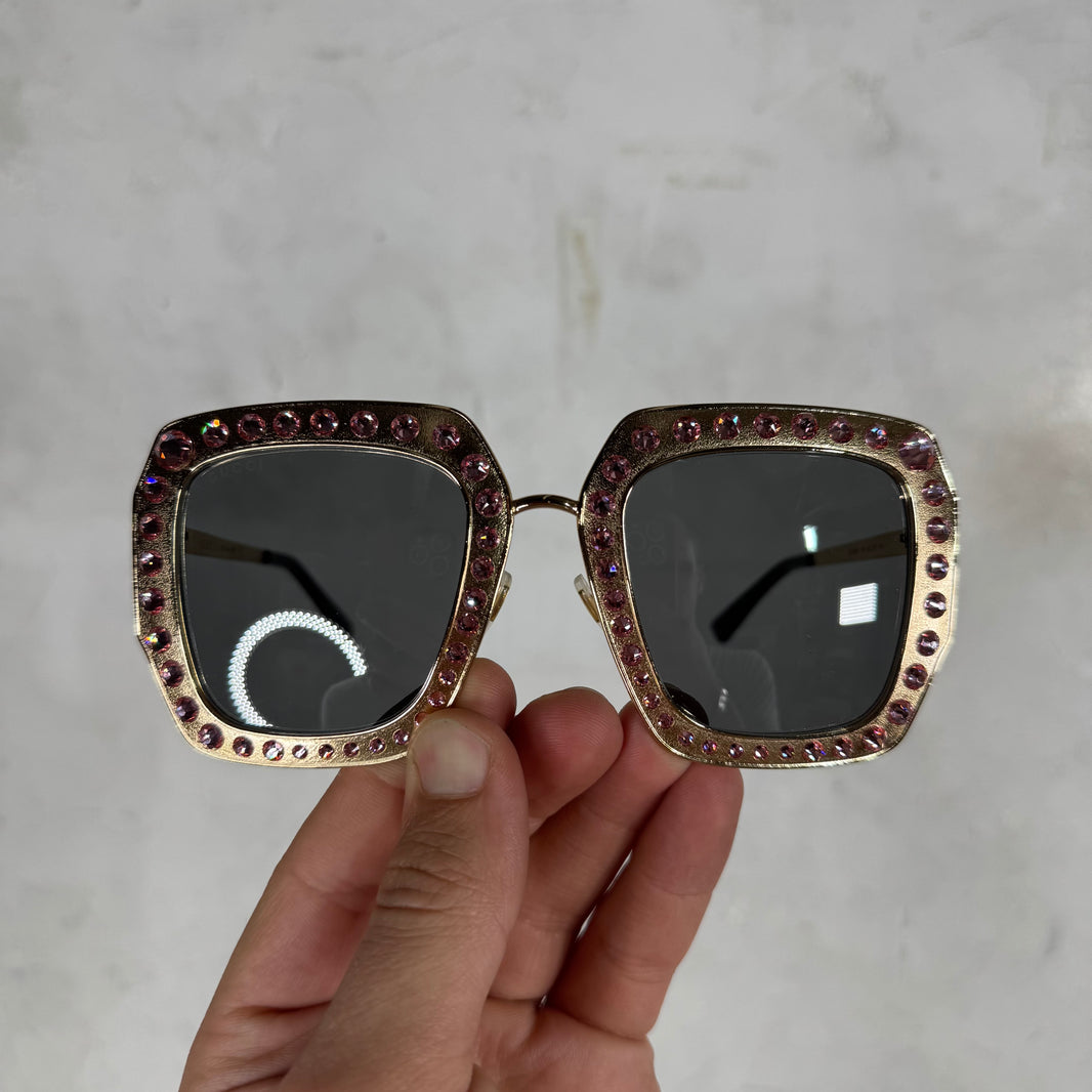 Gucci GG0115S Crystal Sunglasses