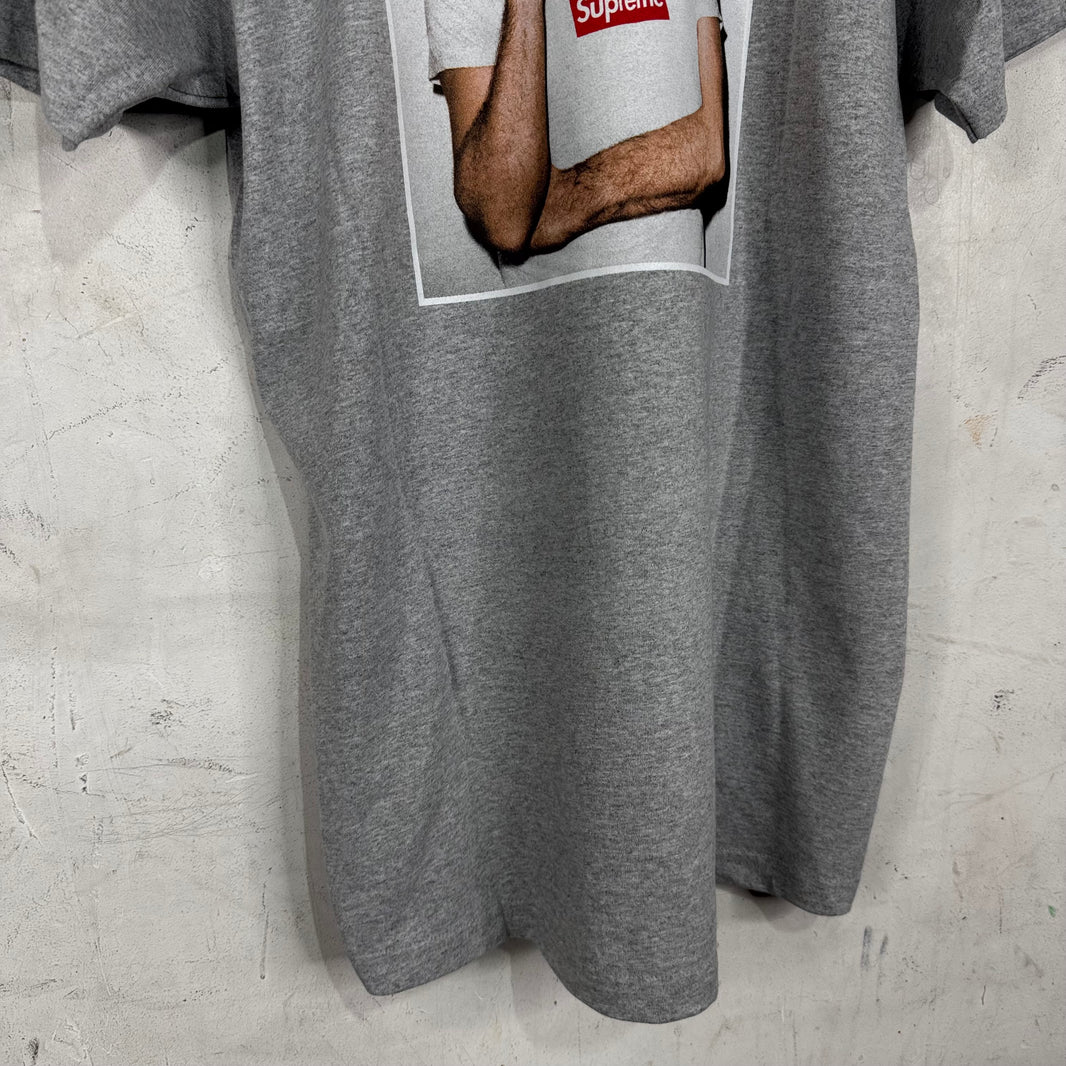 Supreme Grey Double Sided Red Morrisey Test Print Sample T-Shirt