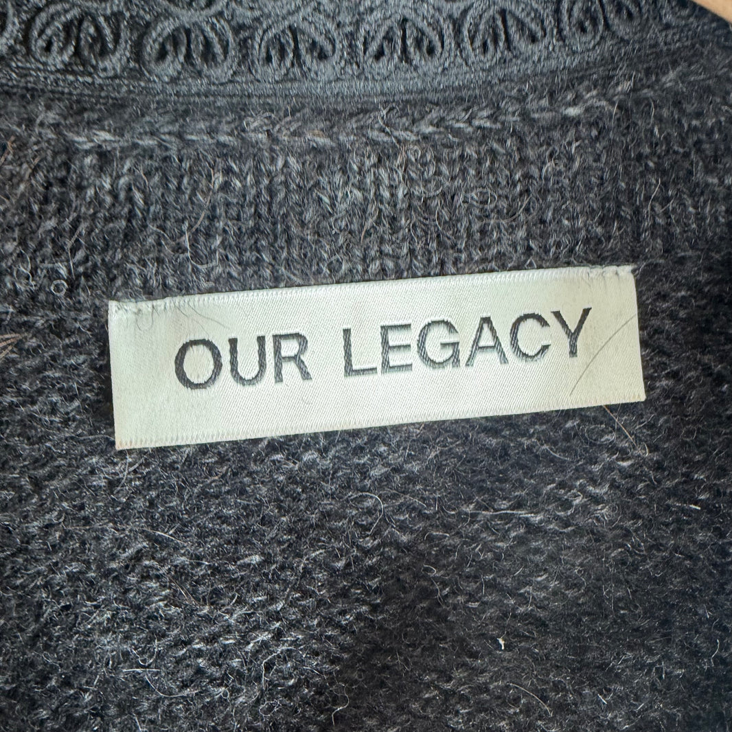 Our Legacy Big Piquet Wool Polo Sweater