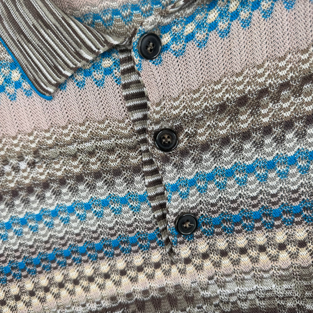 Missoni Multicolor Knit Polo T-Shirt