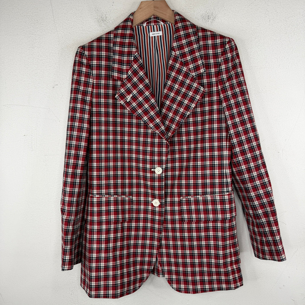 Thom Browne Plaid Blazer
