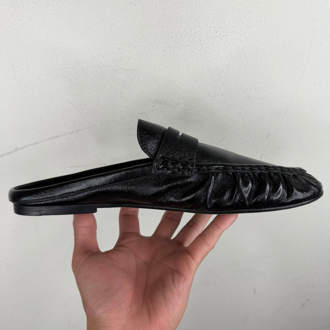 Saint Laurent Shiny Le Loafer Mules