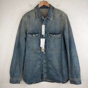 DRKSHDW Washed Indigo Denim Overshirt