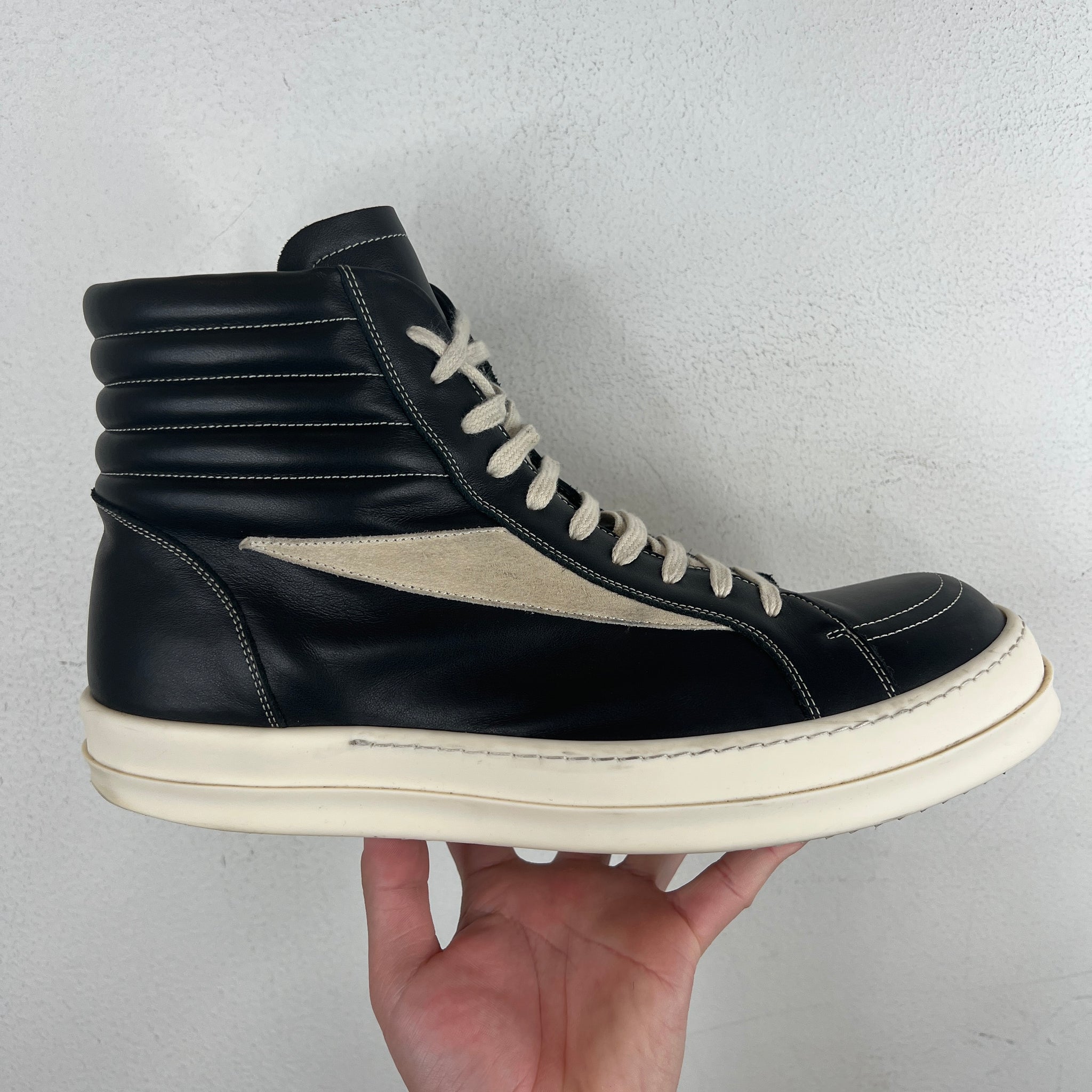 Rick Owens Leather Vans High