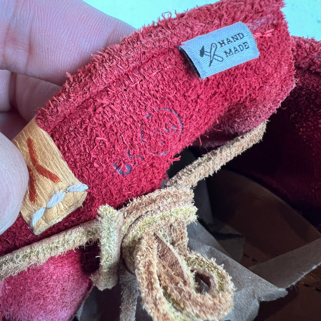 Visvim Red Maliseet Shaman Folk Sneakers