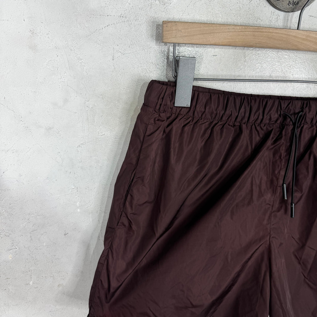 Acne Studios Maroon Nylon Swim Trunks