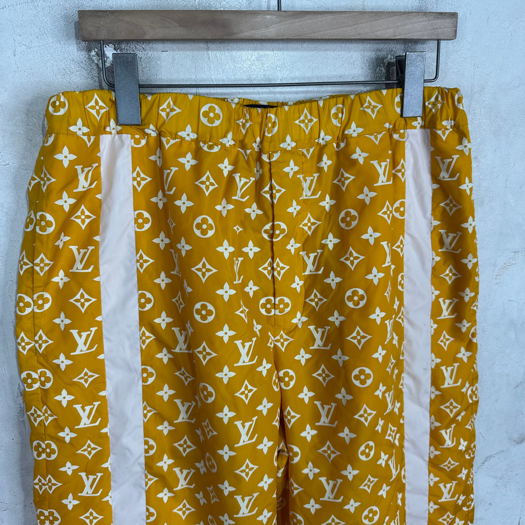 Louis Vuitton Yellow Monogram Printed Technical Pants