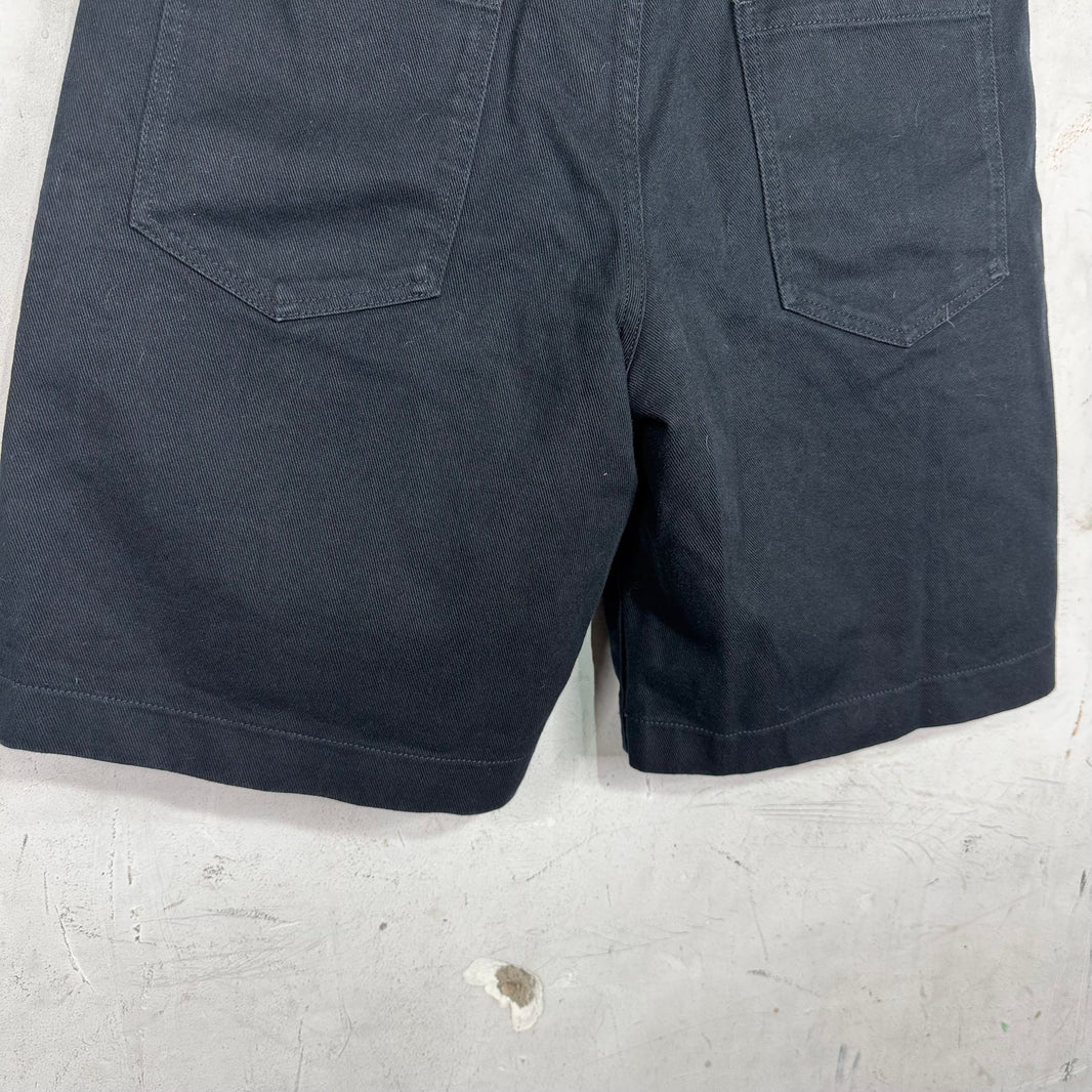Raf Simons Elastic Buckle Black Jorts