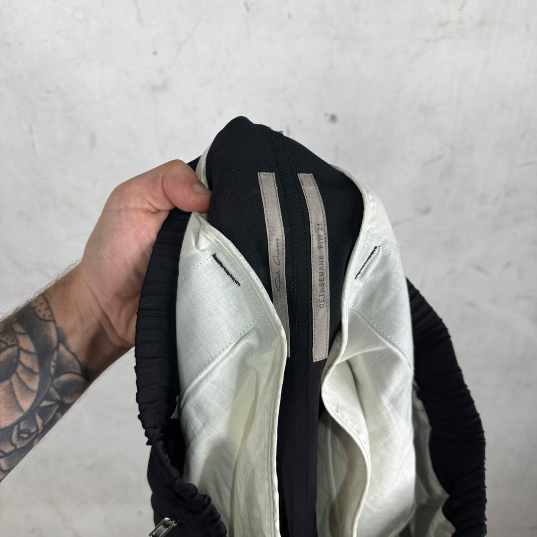 Rick Owens Gethsemane Wool Zippered Pants