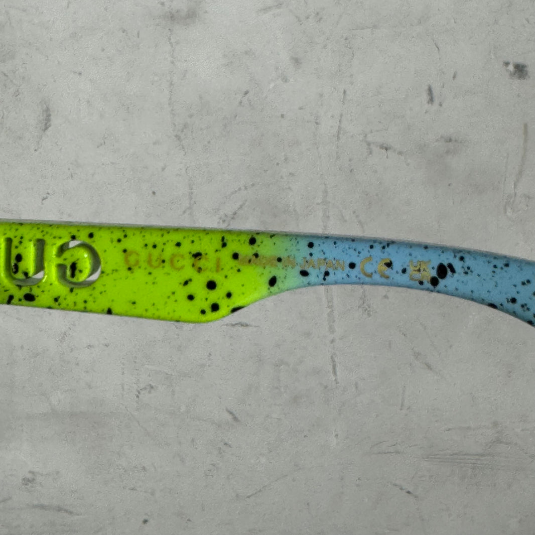 Gucci Gradient Splatter Shield Sunglasses