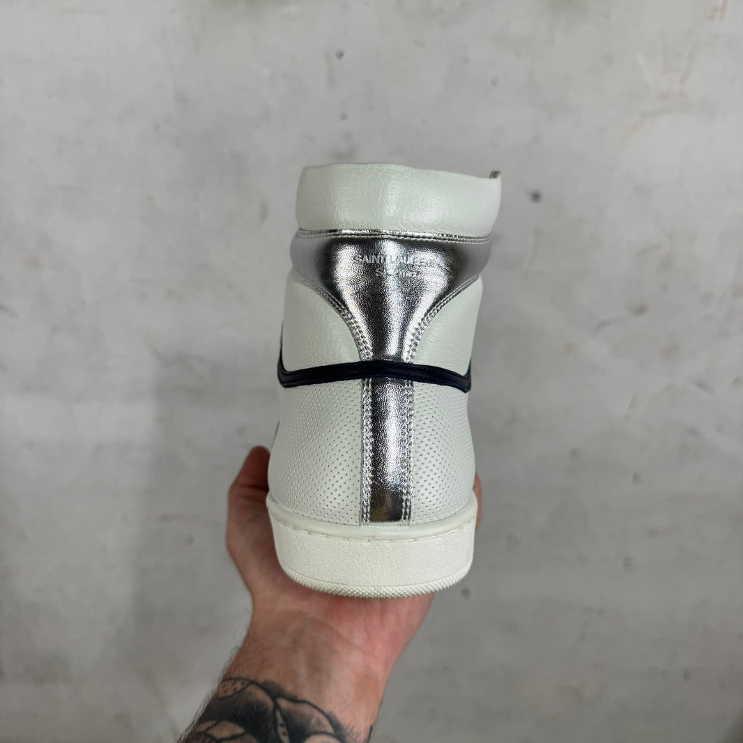 Saint Laurent White/Silver SL/10H Sneakers