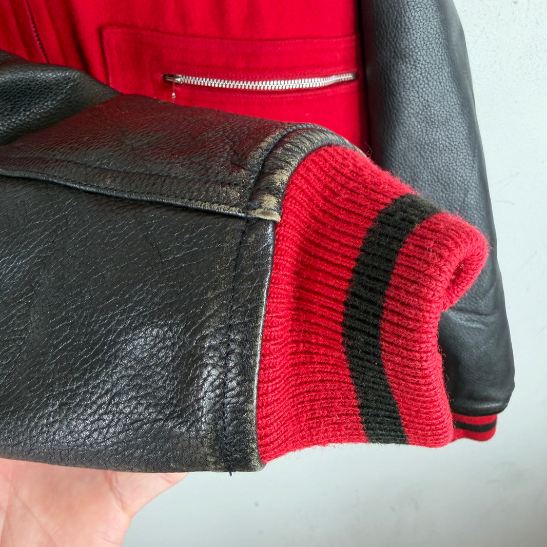 Issey Miyake Red IS Varsity Jacket