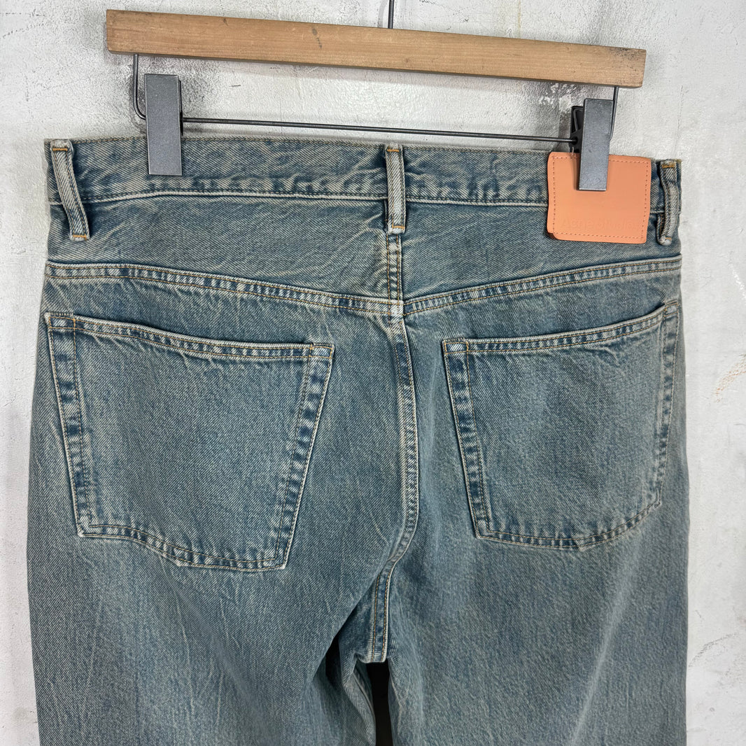 Acne Studios Stone Washed Wide Straight Jeans