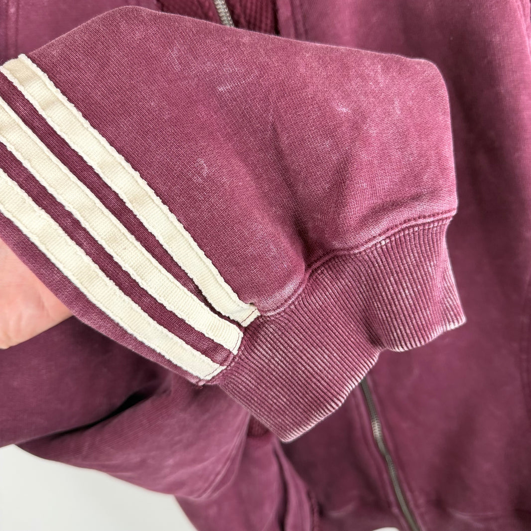 Adidas Thug Club Red Full Zip-Up Hoodie