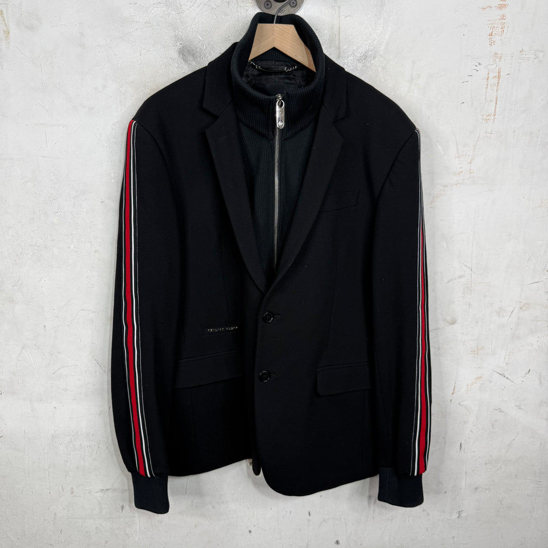 Philipp Plein Layered Knit Blazer Jacket