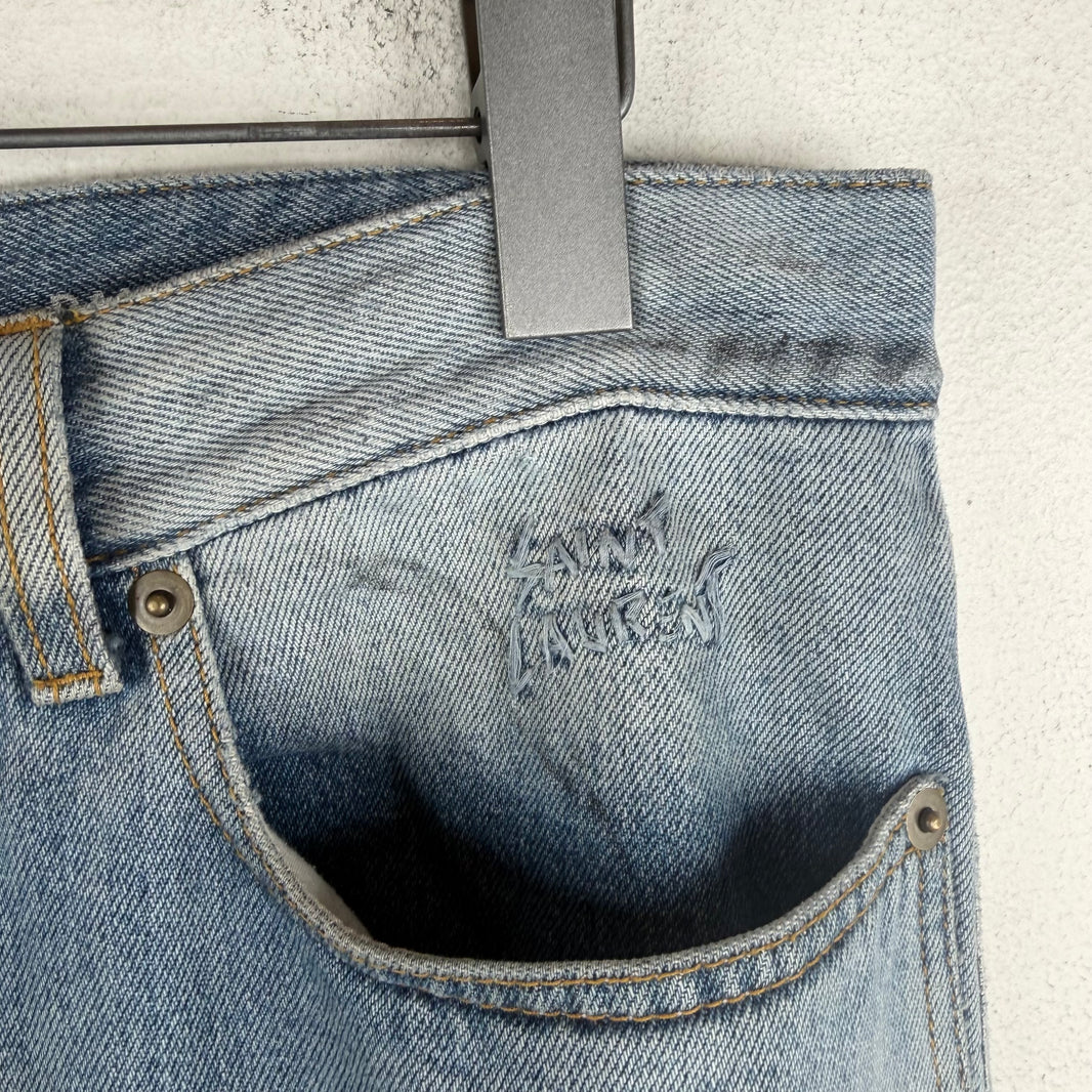 Saint Laurent D14 Light Wash Jeans