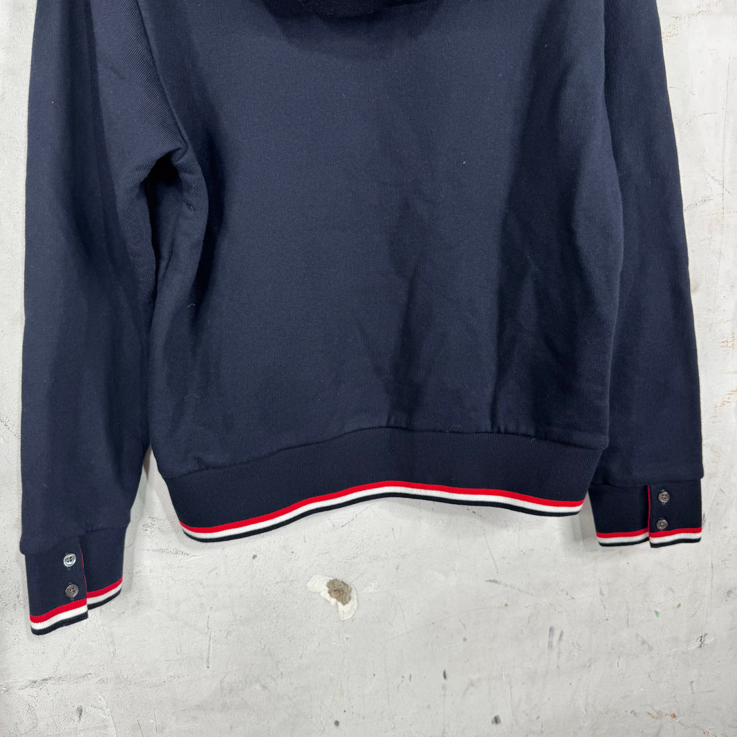 Thom Browne Navy Baseball Hoodie