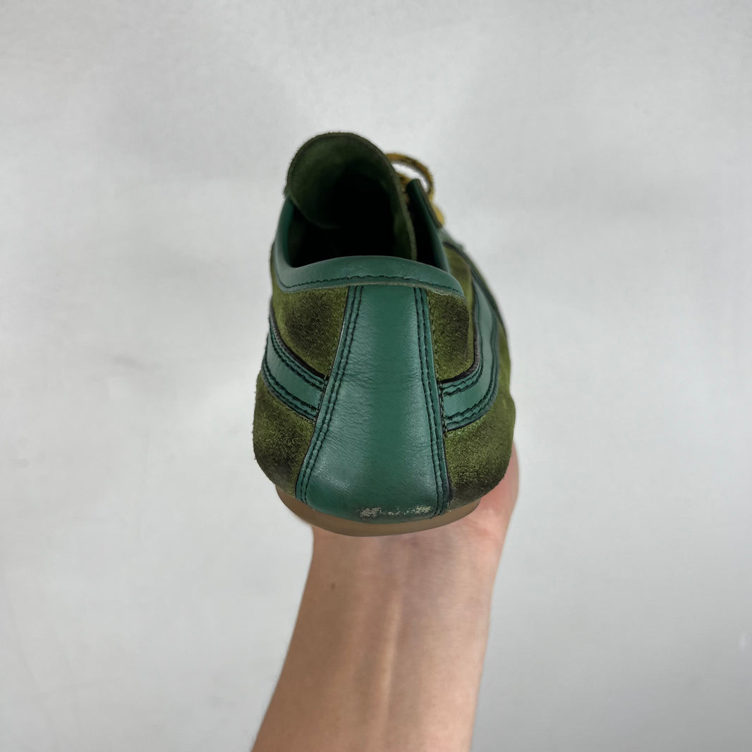 Dries Van Noten Green Leather Trim Sneakers