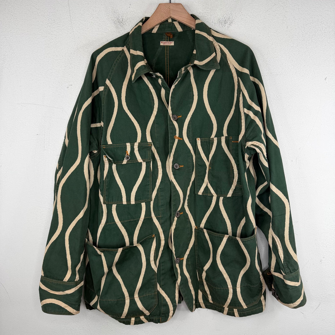 Kapital Cactus Drunk Stripe Chore Jacket