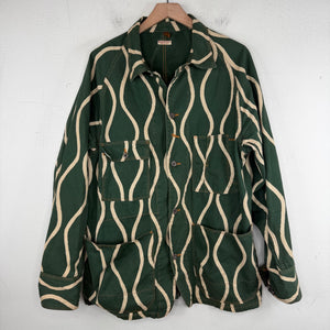 Kapital Cactus Drunk Stripe Chore Jacket