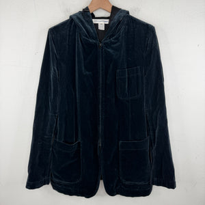 CDG Velour Chore Zip Up Hoodie