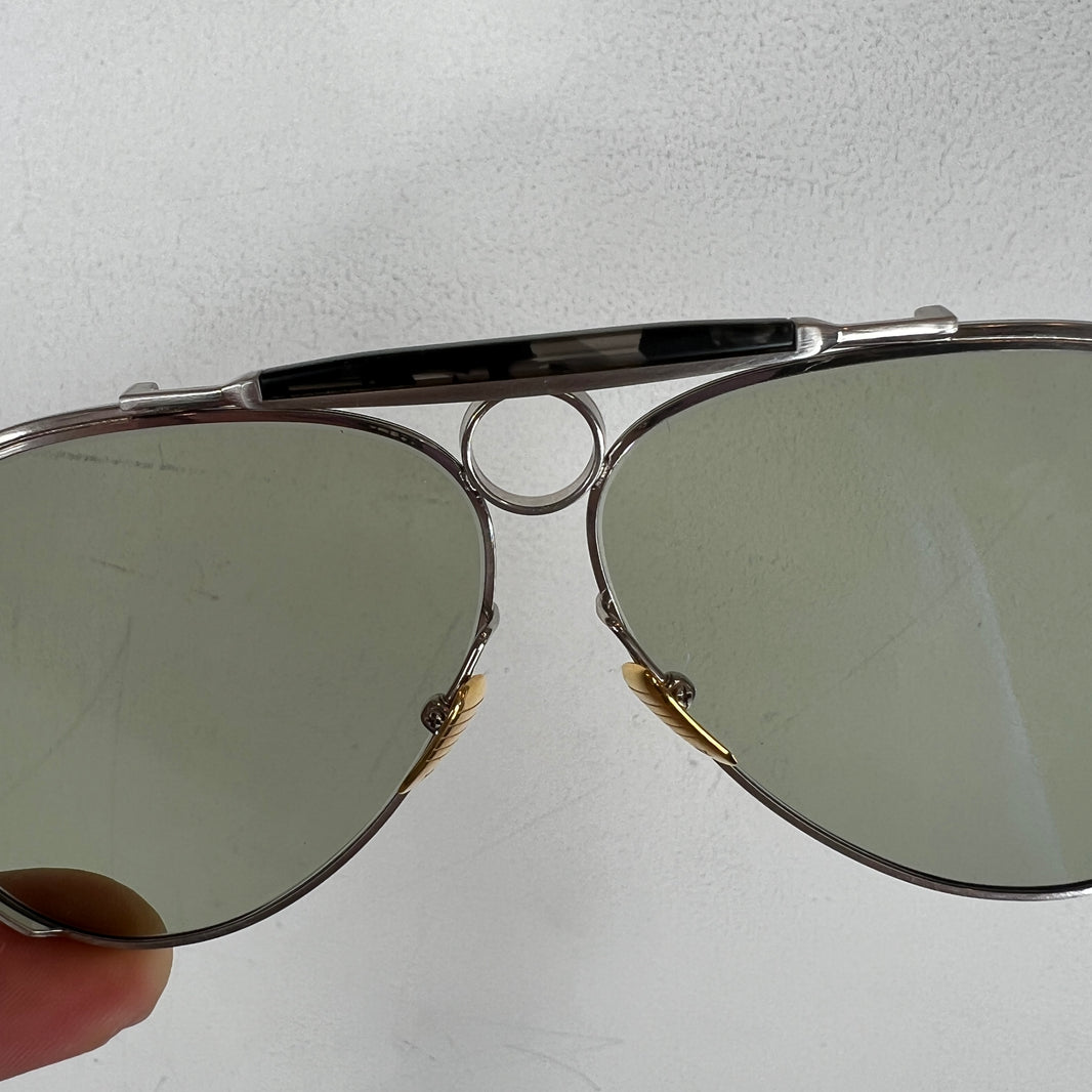 JMM Silver Gonzo Duke Aviator Sunglasses