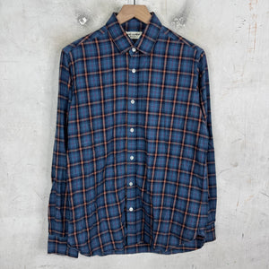 Saint Laurent Blue Plaid Flannel