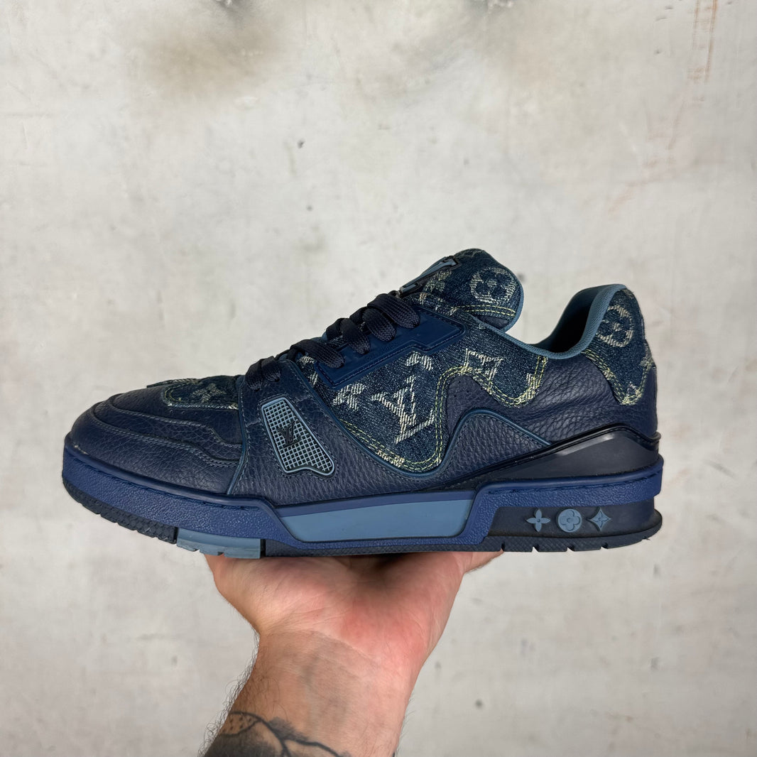 Louis Vuitton x Nigo Denim Monogram Trainers