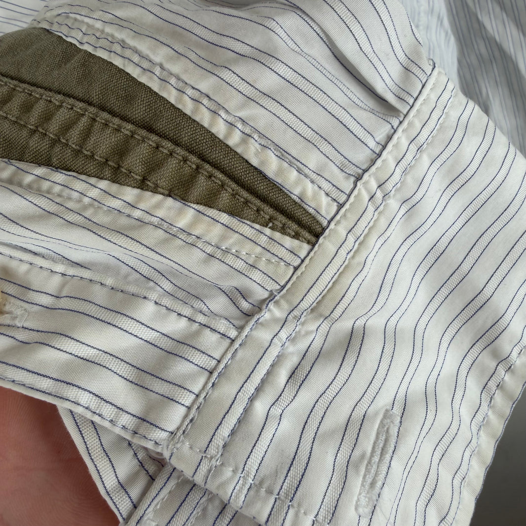 Visvim Elbow Patch Striped Button Up L/S Shirt